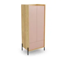 Children's wardrobe MOBIUS 2D pink